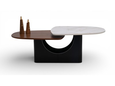 672 Walnut White Marble