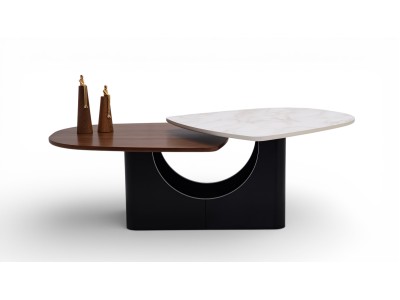 672 Walnut White Marble