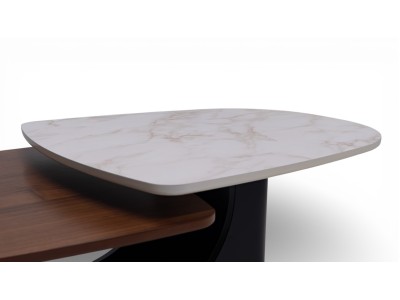 672 Walnut White Marble