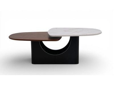 672 Walnut White Marble