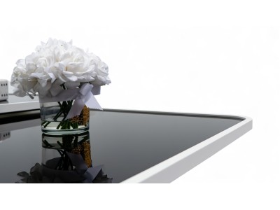 957 Moonstone Black Glass Set Of 3