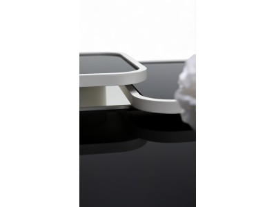 957 Moonstone Black Glass Set Of 3