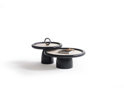 950 Travertine Black Set Of 3