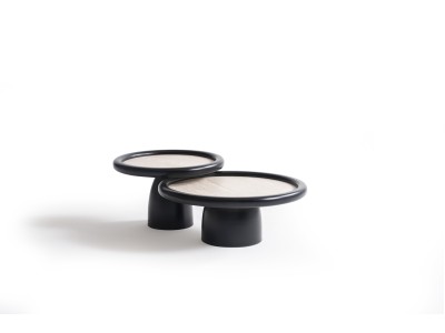 950 Travertine Black Set Of 3