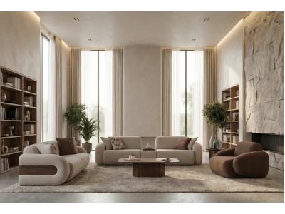 Venedik Sofa Set-3-3-1