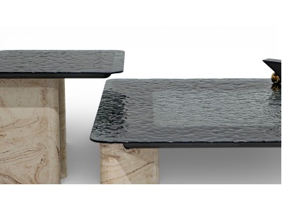 807 - 808 Travertine Set Of 2