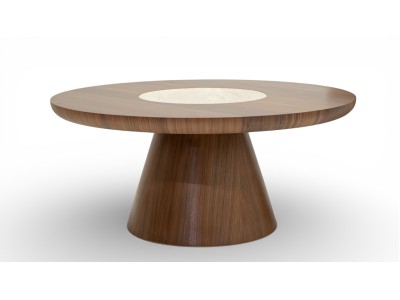 693 - 694 Walnut Travertine Set Of 2