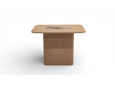 690 - 691 Light Oak Gaia Marble Set Of 2