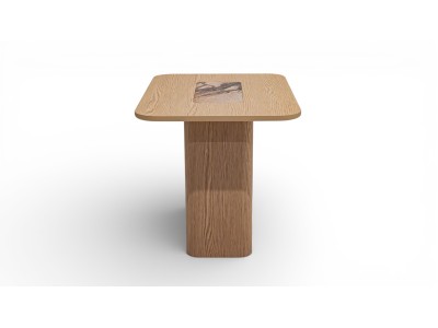 690 - 691 Light Oak Gaia Marble Set Of 2