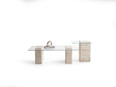 945 - 946 Travertine Set Of 2