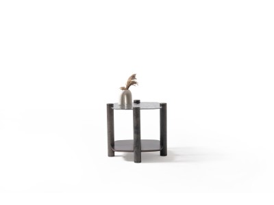 974 - 975 Van Gogh Smoked Fusion Glass Set Of 2