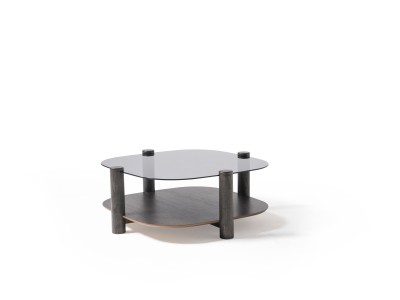 974 - 975 Van Gogh Smoked  Glass Set Of 2