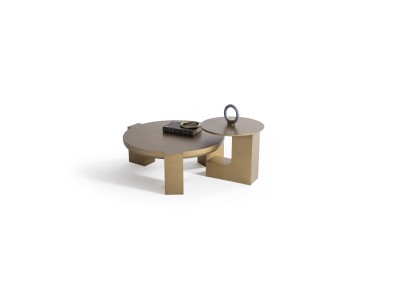 674 - 675 Patina Gold Set Of 2