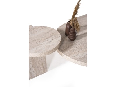 972 - 973 Travertine Set Of 2