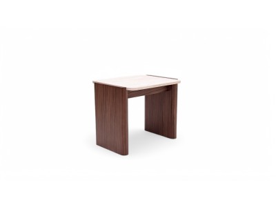 668 - 669 Walnut Travertine Set Of 2