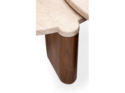 483 Walnut Travertine Set Of 2
