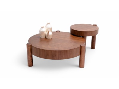 670 - 671 Walnut  Set Of 2