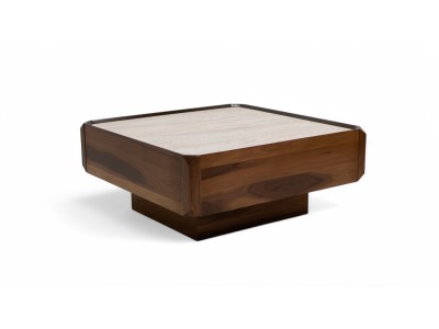 605 - 305 Walnut Travertine Set Of 2