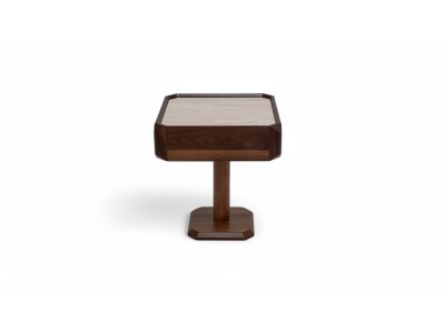 605 - 305 Walnut Travertine Set Of 2