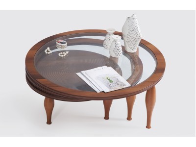 130 Walnut Clear Glass