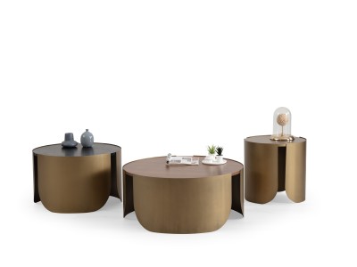 888 Patina Gold Mixed Set Of 3