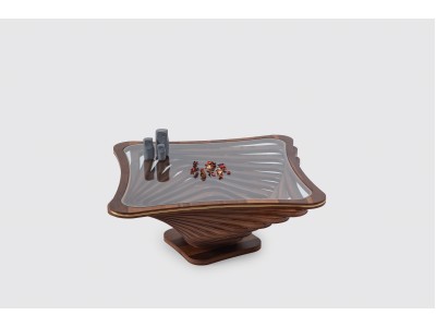 153 - 353 Walnut Gold Line Set Of 2