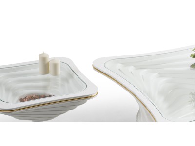 153 - 353 White Gold Line Set Of 2