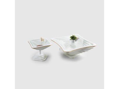 153 - 353 White Gold Line Set Of 2