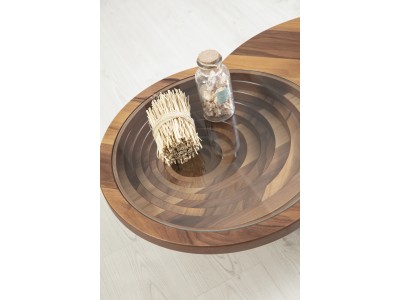 002 Walnut Clear Glass