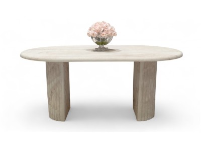 117 Travertine Dining Table