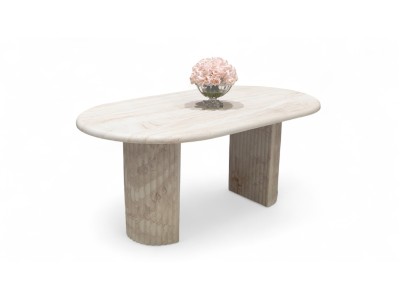 117 Travertine Dining Table