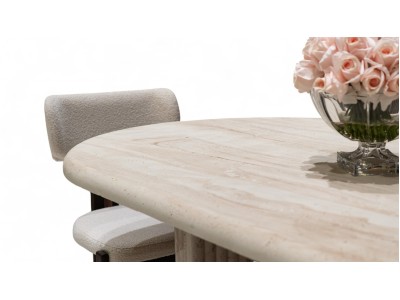 117 Travertine Dining Table