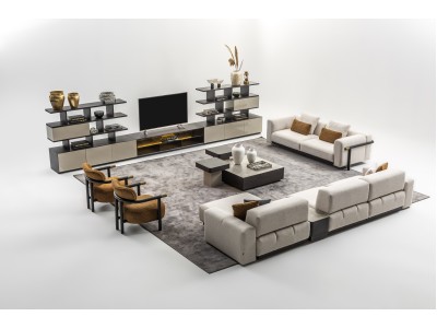 Napoli Corner and Roma Sofa Set