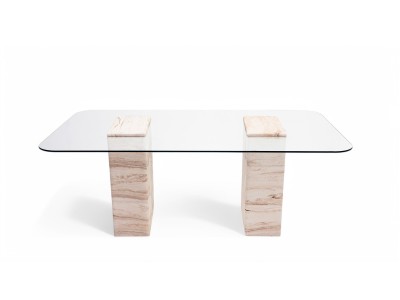 940 Travertine Dining Table
