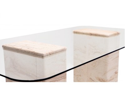 940 Travertine Dining Table