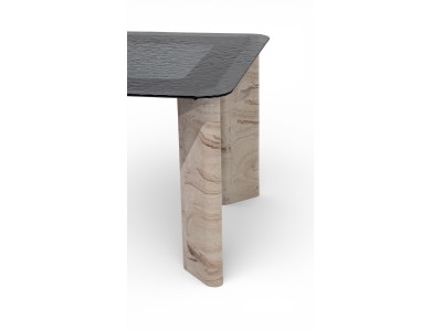 412 Travertine Smoked Fusion Glass