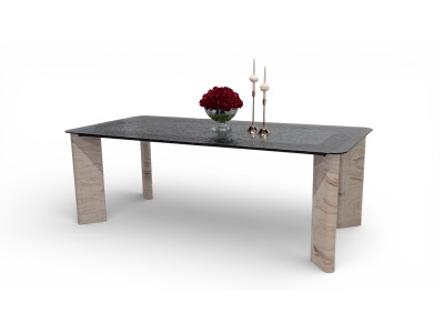 412 Travertine Smoked Fusion Glass