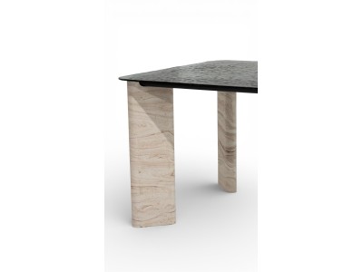 412 Travertine Smoked Fusion Glass