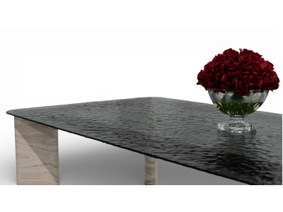 412 Travertine Smoked Fusion Glass