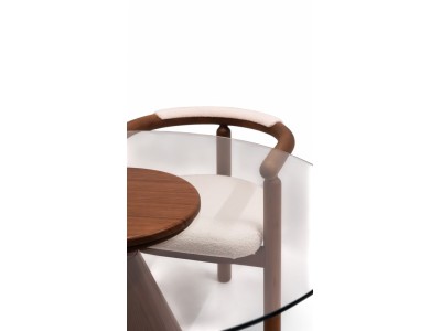 094 Walnut Clear Glass