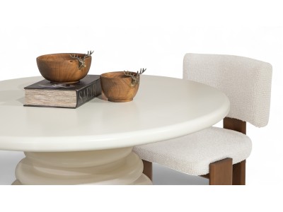 096 Cream Dining Table