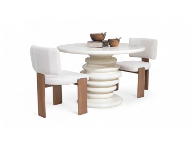 096 Cream Dining Table