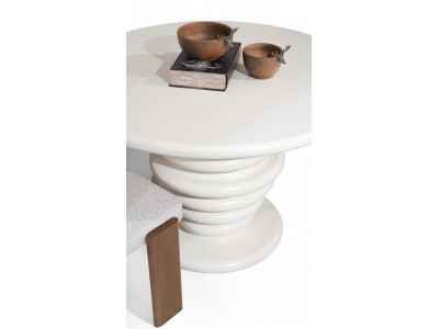 096 Cream Dining Table