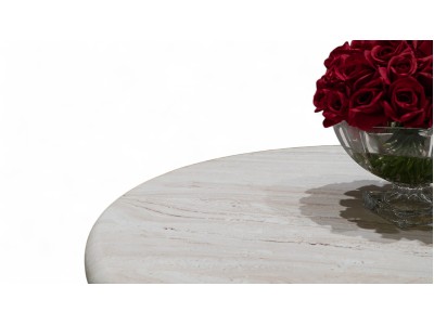 091 Travertine Dining Table